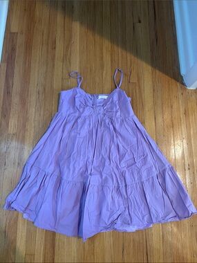 Lilac Spaghetti-Strap Kids Dress